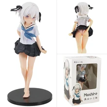 26cm Anime Pet girl in Sakura Shiina Mashiro Figure School Uniform JK PVC Action Figure Model Toys for Gift