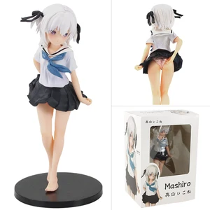 26cm anime pet girl in sakura shiina mashiro figure school uniform jk pvc action figure model toys for gift free global shipping