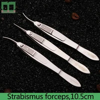strabismus forceps swallow tail lock catch type 10 5cm left right ophthalmic instruments stainless steel surgical tool