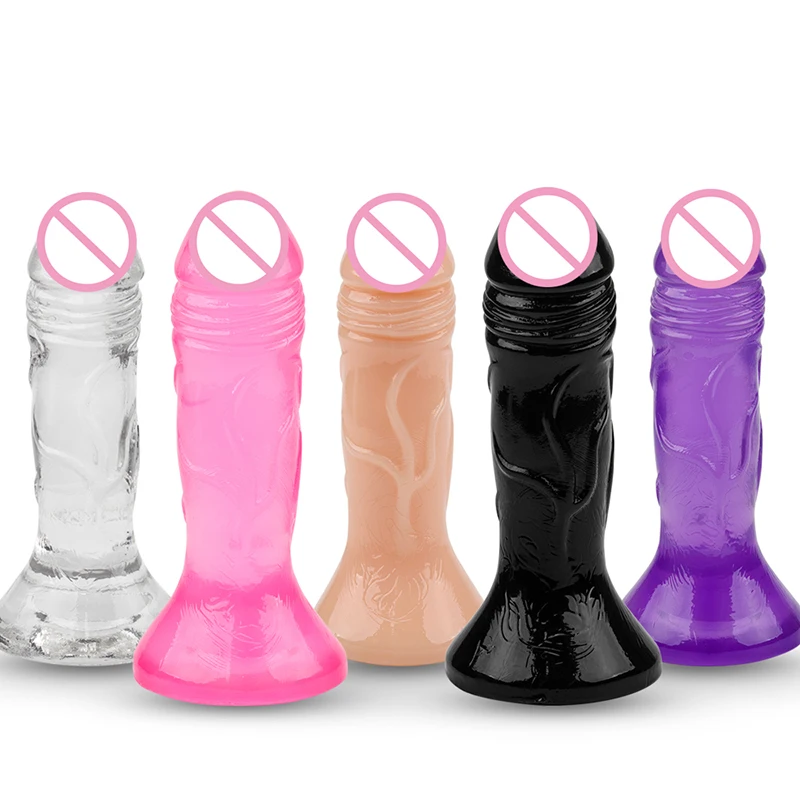 Эротический силиконовый Желейный анальный дилдо Реалистичная присоска Анальная