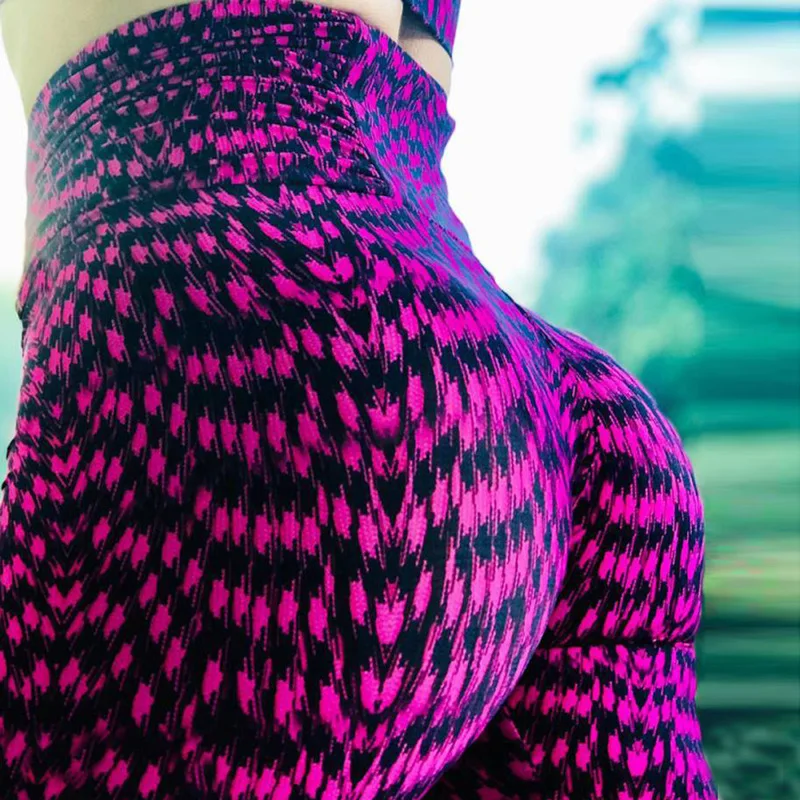 Цифровой абстрактный принт эластичные леггинсы с высокой талией облегающие