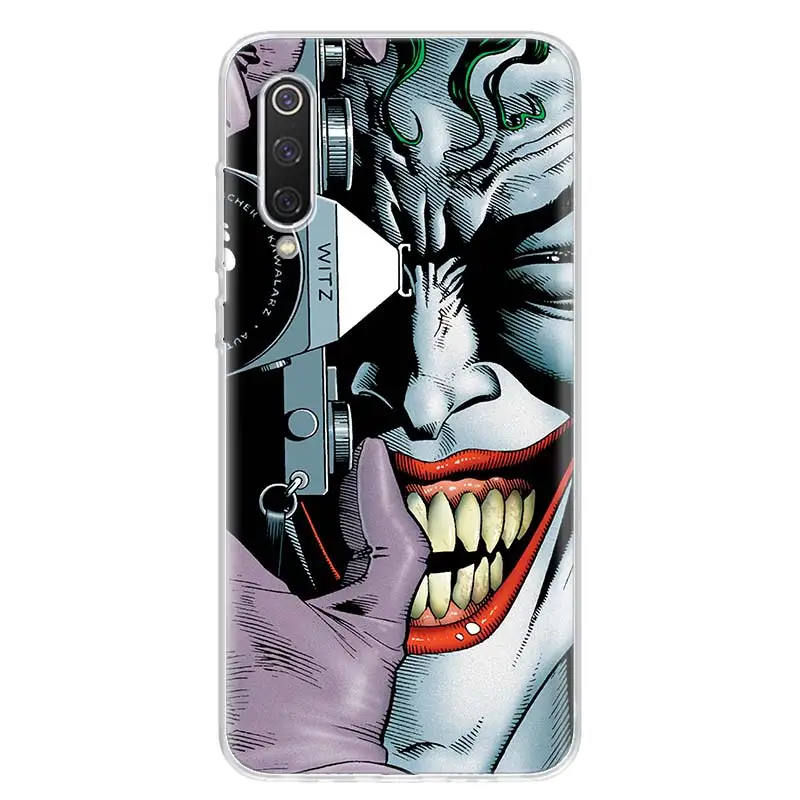 Dc Бэтмен Темный рыцарь Джокер карта чехол для телефона Xiaomi Note MI F1 8 9 9T CC9E CC9 10 5X 6X A1 A2