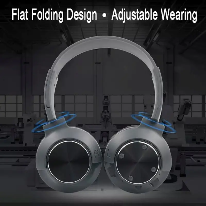 

Wireless MS-K14 Head Mounted Gaming Headset Stereo Sound Portable Adjustable Design HD Mic Headphone Support TF Card For Music