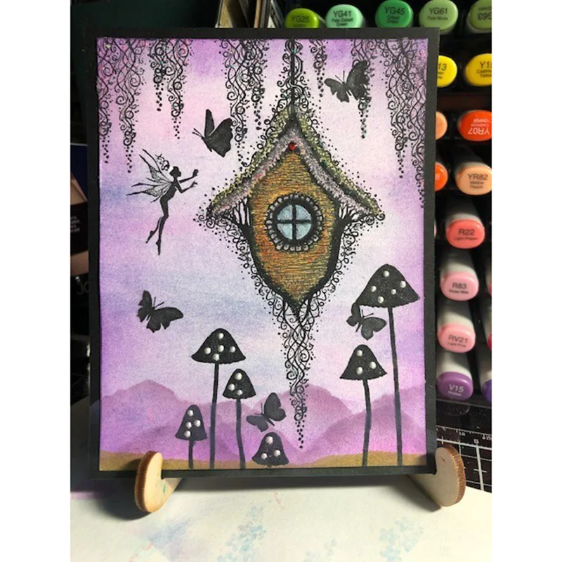 Волшебные грибы DIY силиконовые прозрачные штампы печать скрапбук фотоальбом