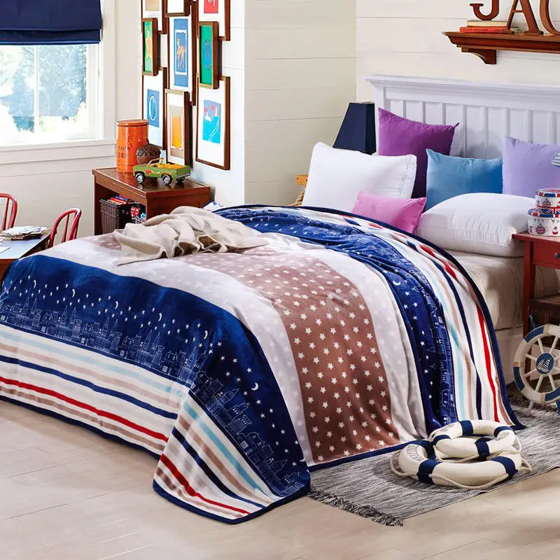 Бесплатная доставка Коралловое Флисовое одеяло сезон весна осень однотонные