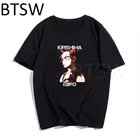 Черная рубашка Kirishima Eijiro, Высококачественная женская уличная одежда в стиле аниме, Повседневная хлопковая Футболка в стиле хип-хоп с мотивом фильма Моя геройская Академия, одежда унисекс