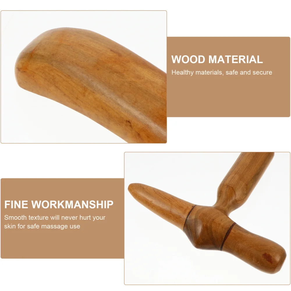 

2pcs Wood Scraping Board Massaging Board Body Scraping Plate Tool