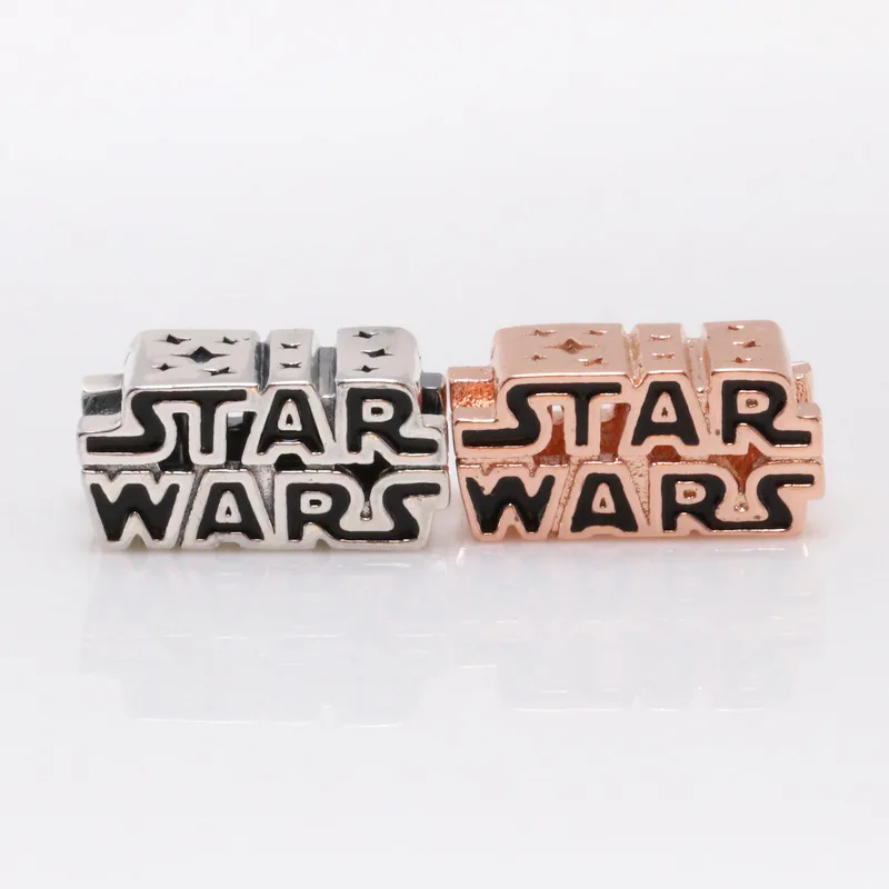 

Amas Real 925 Sterling Silver Oxidized Black New Star Wars 3D Beads For Women Fit Original Brand Bracelet Jewelry