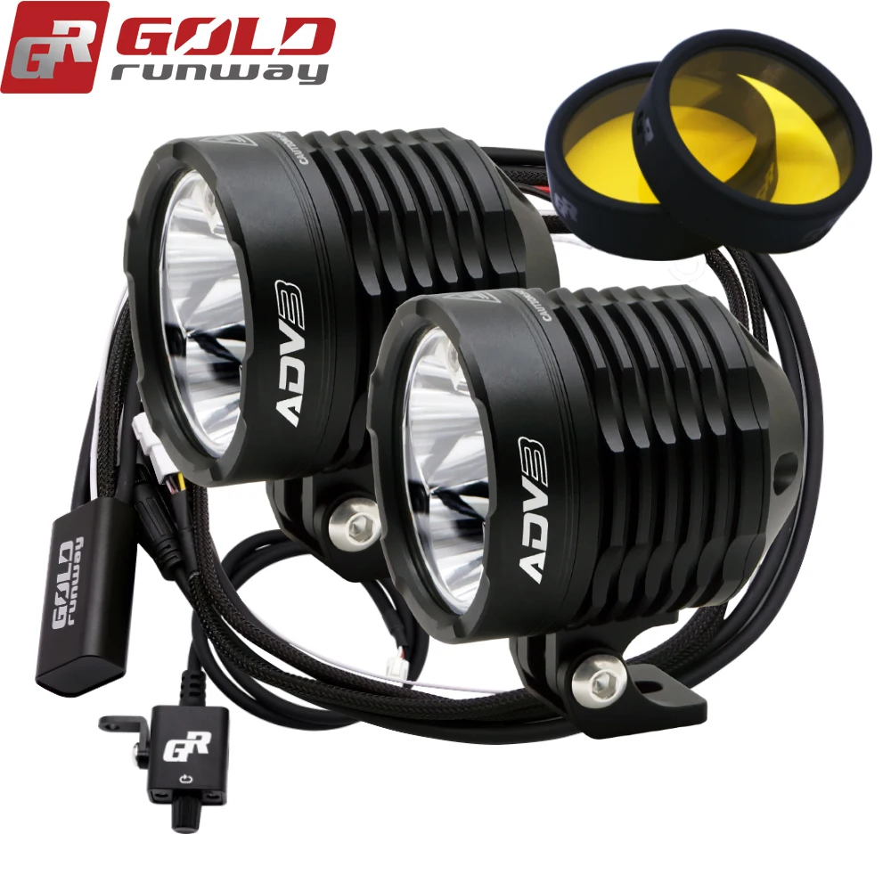 Светодиодная фара GOLDRUNWAY ADV3 для мотоцикла 3 * U3 30 Вт 3000 лм|light led|light led lightlight waterproof |