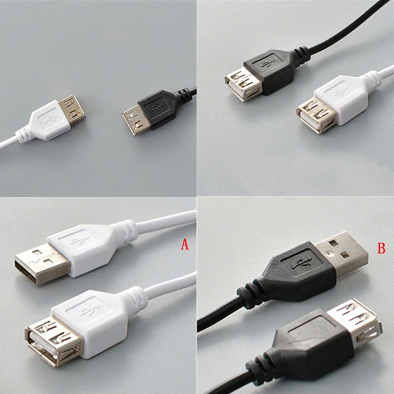 Удлинительный кабель USB 1 45 A-A папа мама 2 0 м удлинитель для зарядки и передачи