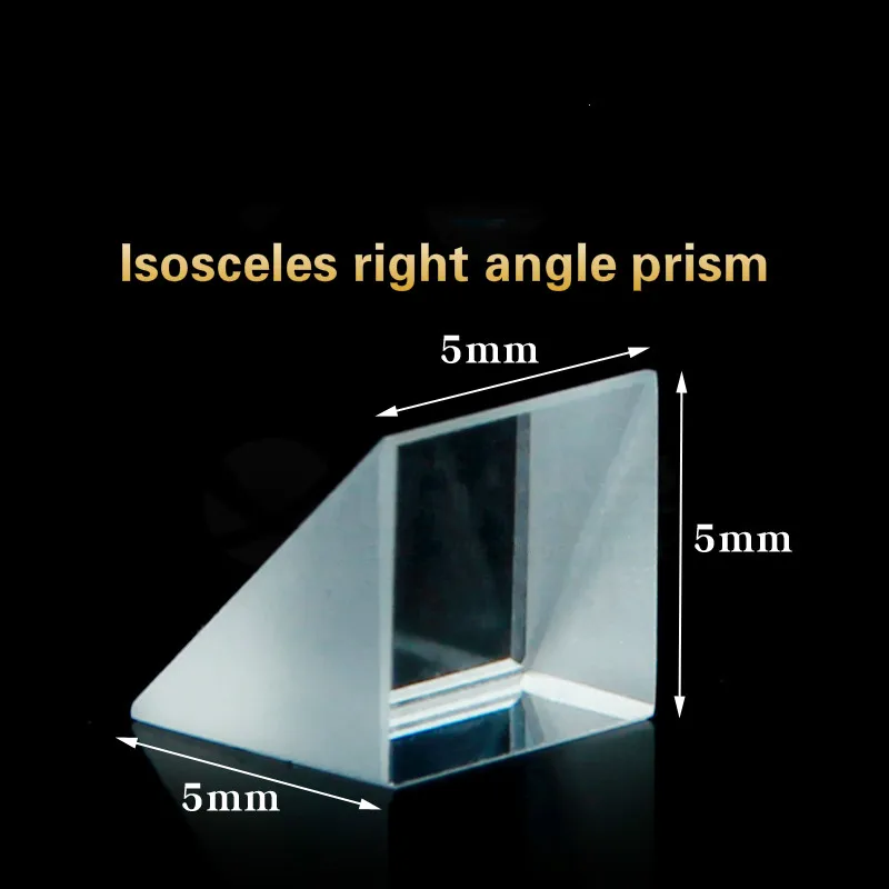 

Spectral Optics Optical Glass Triangular Spot Isosceles Right Angle Prism K9 Material