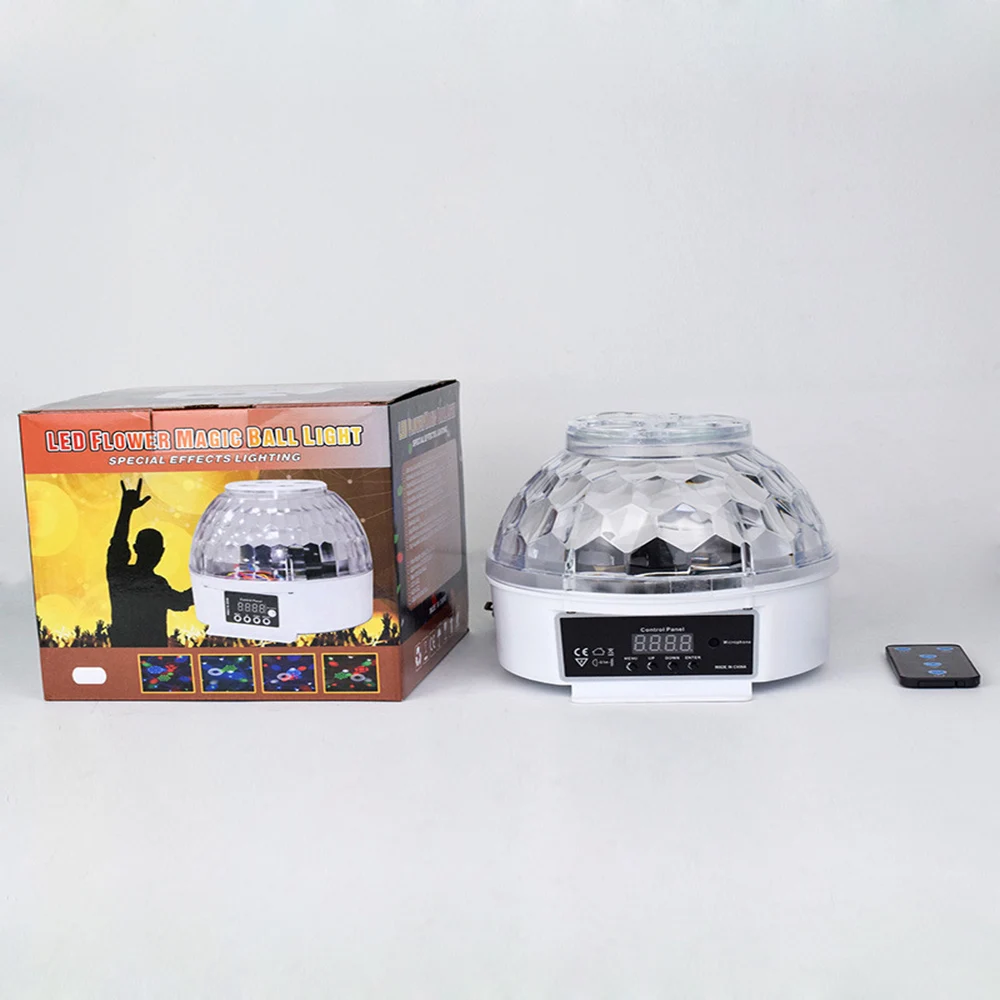 

Patterns Strobe Magic Ball Light Led Sound Activated Stage Lights Remote Control Party Decoration Projector For Bar Wedding