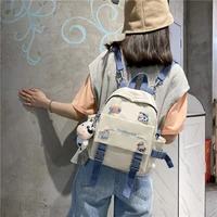 fashion girls small backpack kawaii teenage schoolbags cute women multi function travel mochila mini shoulder bagpack