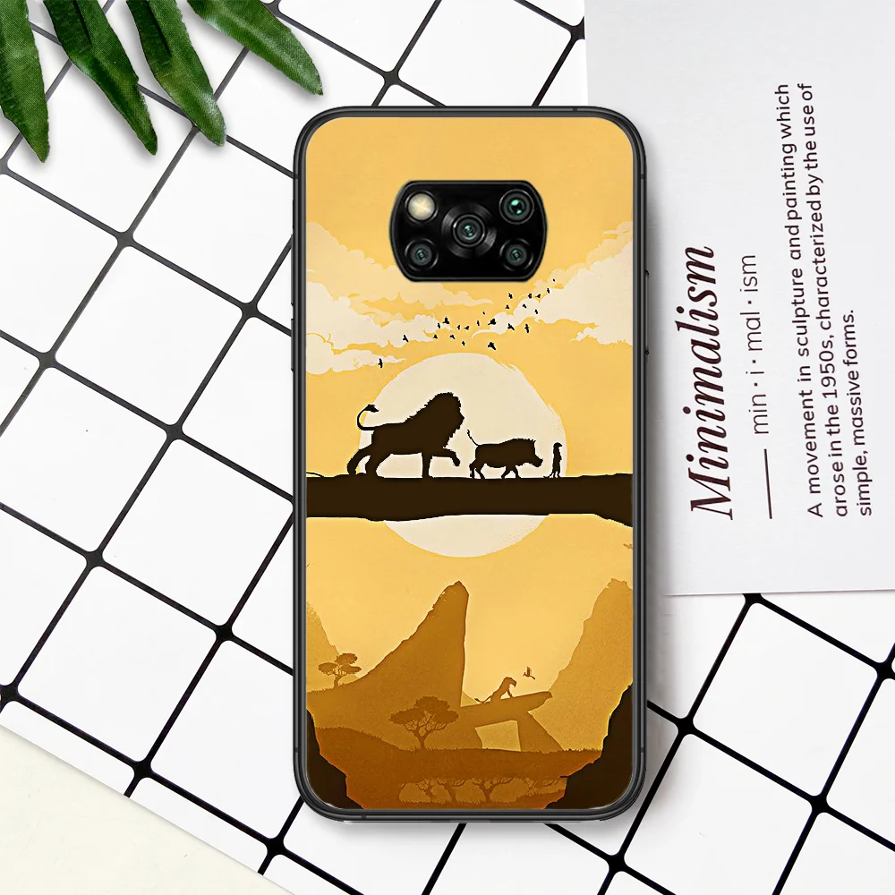 

Cartoon Lion King Simba Phone Case For Xiaomi Mi Note 10 A3 9 MAX 3 A2 8 9 Lite Pro Ultra black Funda Silicone Etui Painting