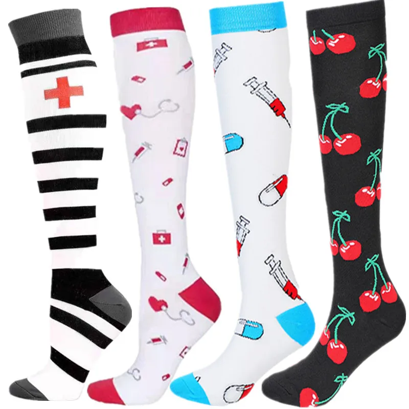 Новейшие компрессионные чулки 20-30 мм рт. Ст. до колена подходит для лечения