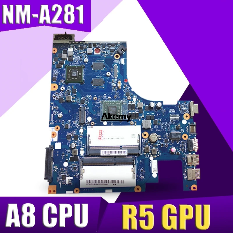 NM-A281 материнская плата для ноутбука lenovo G50-45 ACLU5/ACLU6 процессора amd A8-6410 + видеокарта