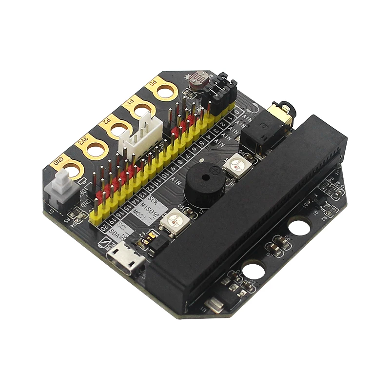 Базовая: bit IO Плата расширения горизонтальная плата адаптера Micro:bit Python макетная