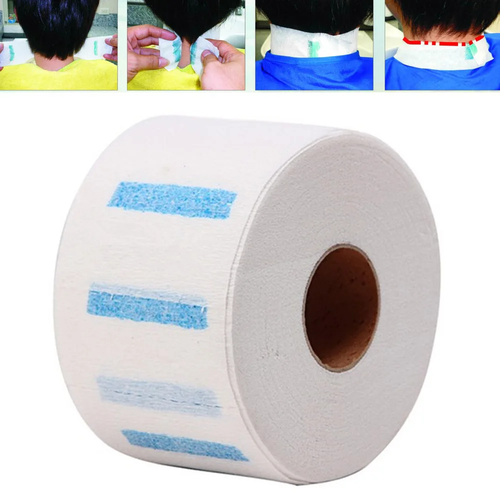 Neck Ruffle Roll Paper Professional Hair Cutting Salon Disposable Hairdressing Collar Accessory Necks Covering   WH998