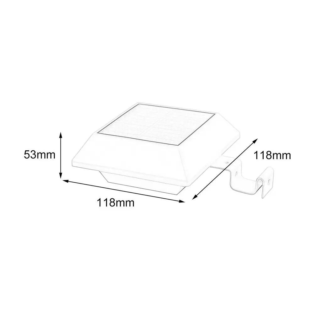 6 светодиодный светильник на солнечной батарее с датчиком движения PIR настенный