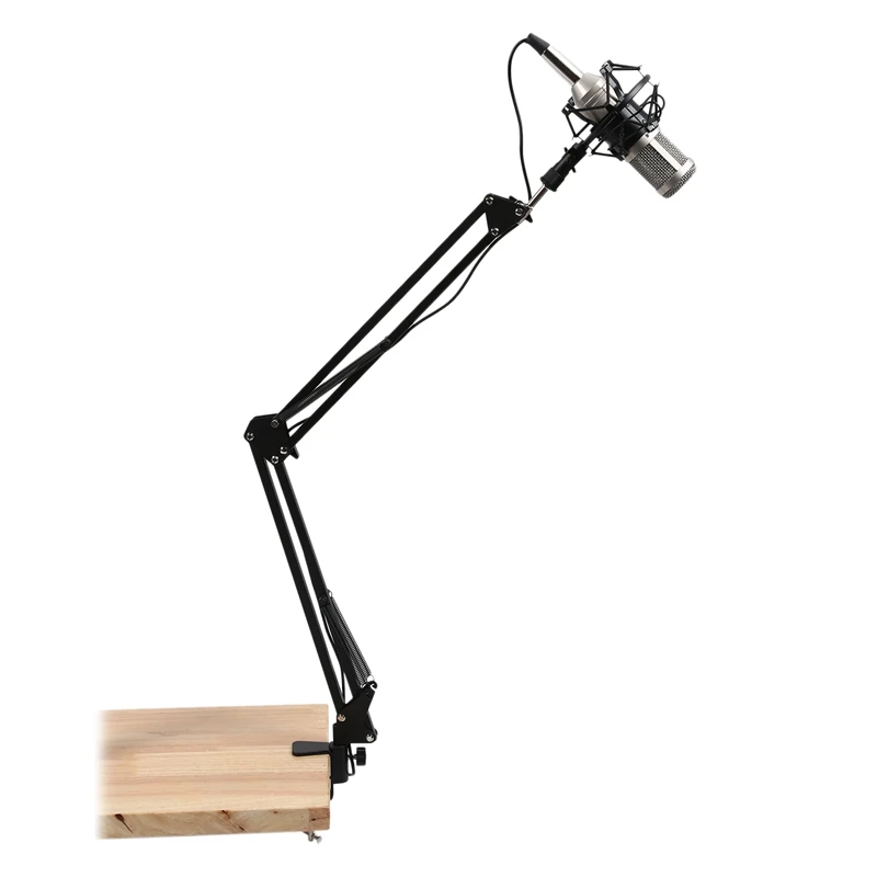 HOT Pro Desktop Microphone Suspension Scissor Arm Stand Table Mounting Clamp for Samson Blue Yeti Snowball | Электроника