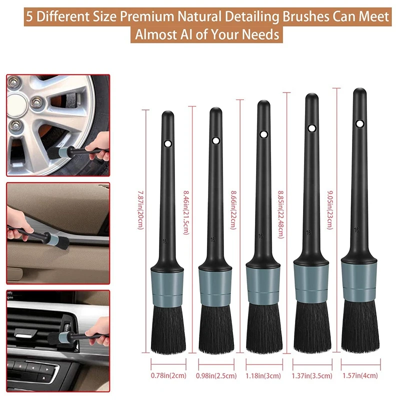 

for Car Tire Detail Brush Kit for Cleaning the Interior Appearance of the Car