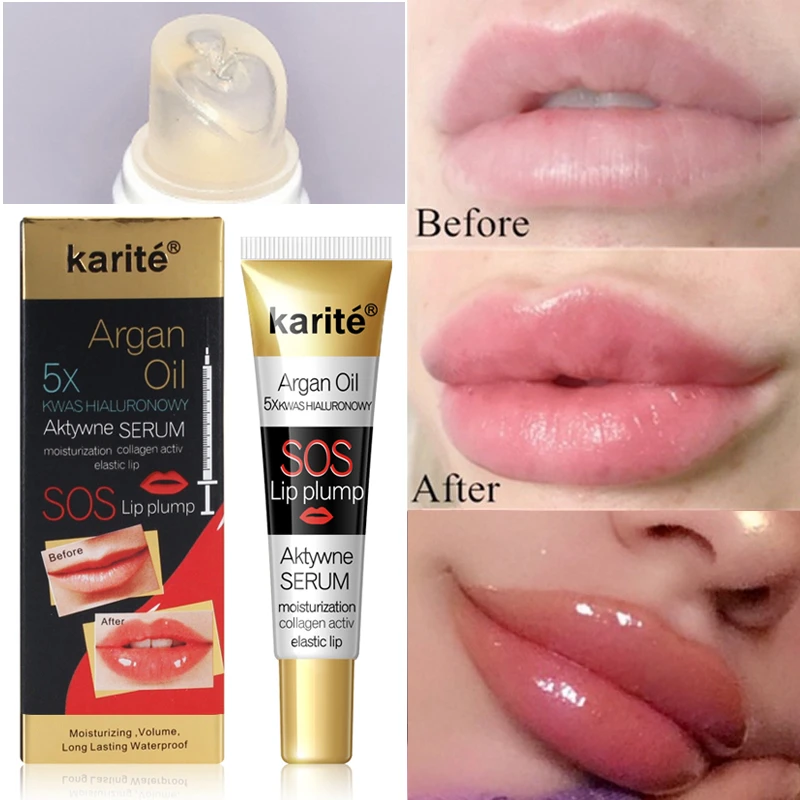 

Lip Care Serum Instant Volumising Lip Plumper Moisturizing Repairing Reduce Lip Fine Line Mask Collagen Lip Plump Oil Protection