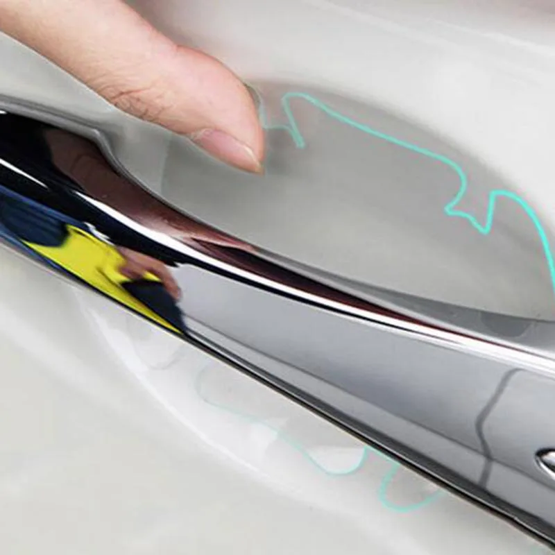 4 шт. универсальные невидимые автомобильные ручки царапины тряски защитные