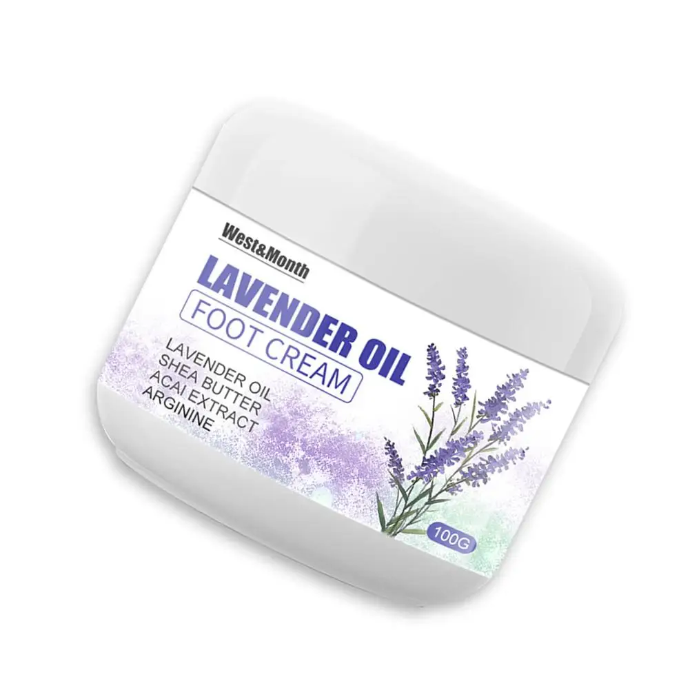 

Foot Care Cream Lavender Oil Foot Cream Softens & Prevents Dry & Rough Skin For Elbow Cracked Heels Hard Skin Calluses Dry Sk