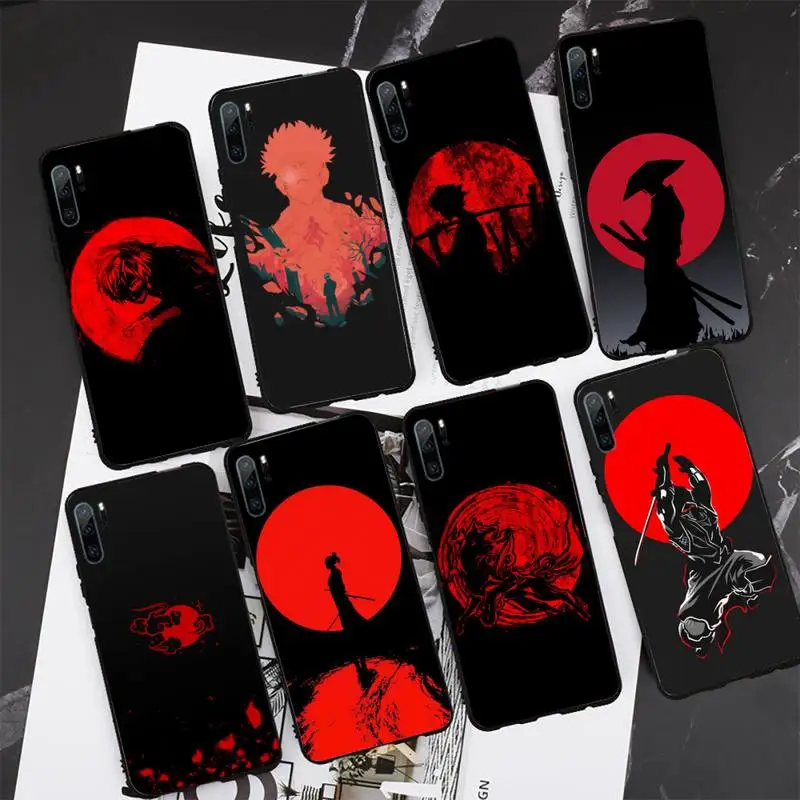 

Red Sun Japanese Anime Phone Case For Huawei Mate 9 10 20x 30 40 Lite Pro TPU Cover