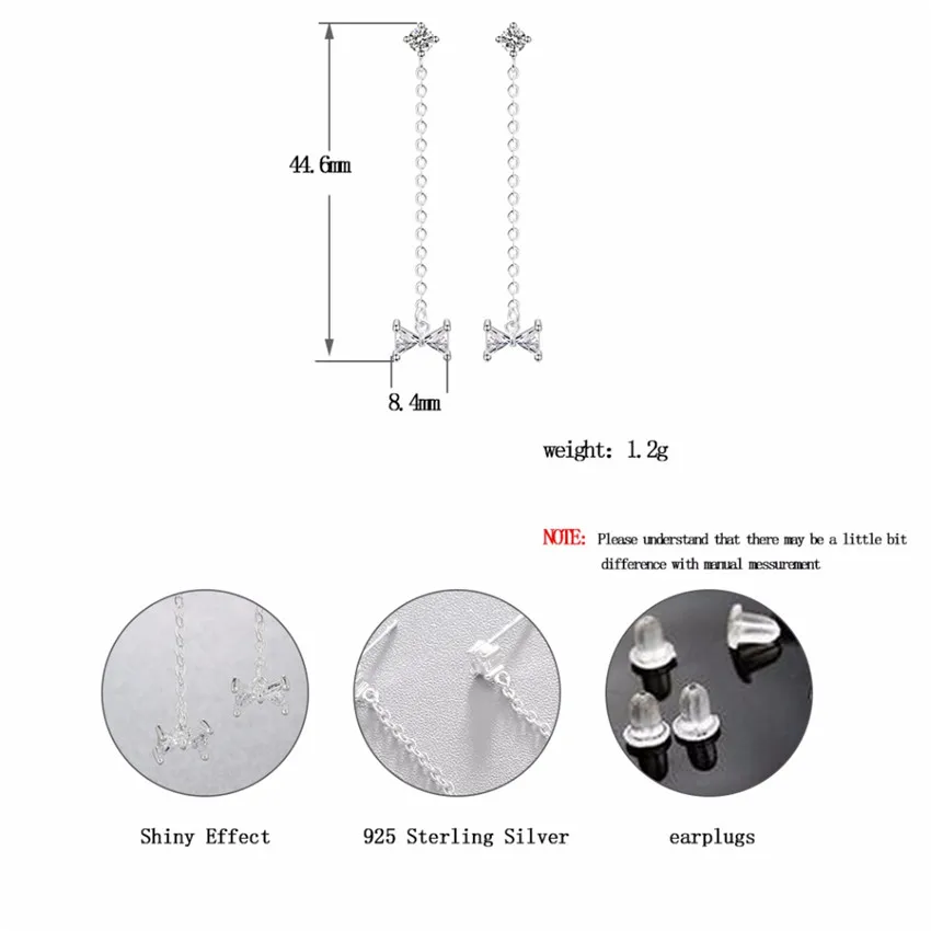Висячие серьги Chandler с бантом лентой кристаллами в форме банта для женщин Модная