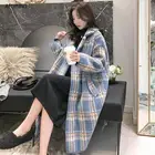 Женская Шуба Из искусственной норки, длинный вязаный кардиган, утепленный, свободного покроя, большого размера, Осень-зима 2021