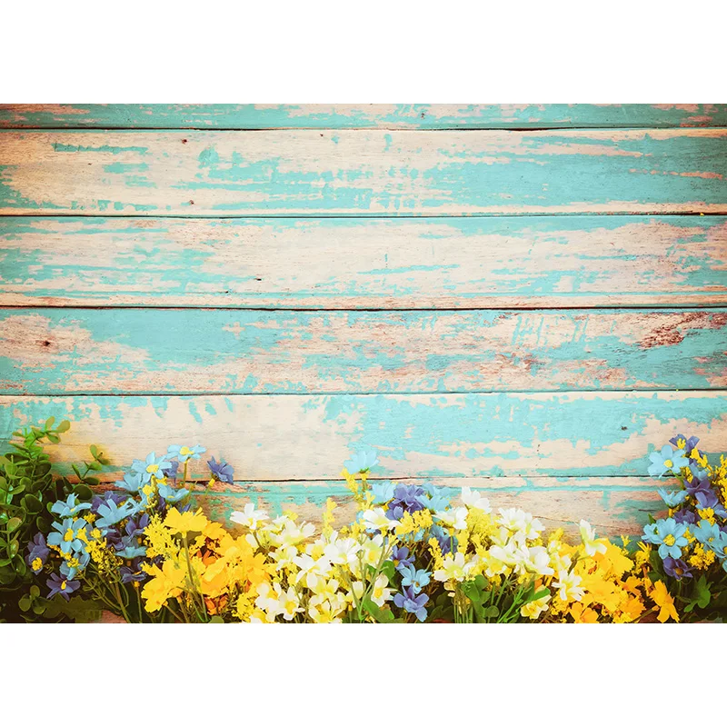 

Vinyl Custom Photography Backdrops Easter day and Wood planks Theme Photo Studio Background 19117FH-02