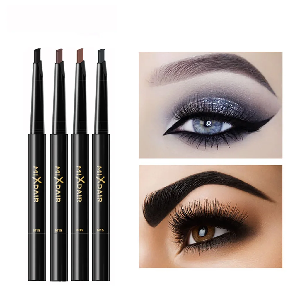 

Mixdair Three-dimensional Double-Head Eyebrow Pencil Sweat-Proof Non-Blooming Brush Triangle Head Autogiration Eyebrow Pencil