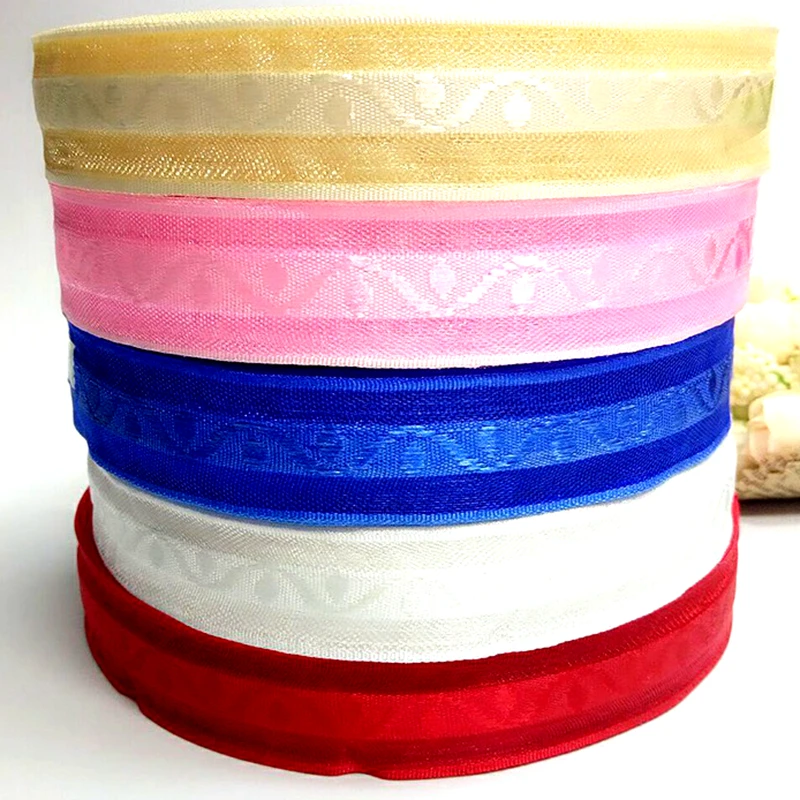 Лента из жаккардовой пряжи 5 рулонов 20 мм|organza ribbon|ribbon giftribbon craft |