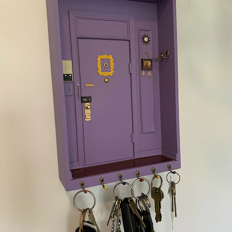 

Friends Key Holder Monica's Door Keychain Central Perk Keychains Friends Tv Show Home Decor Wall Decor