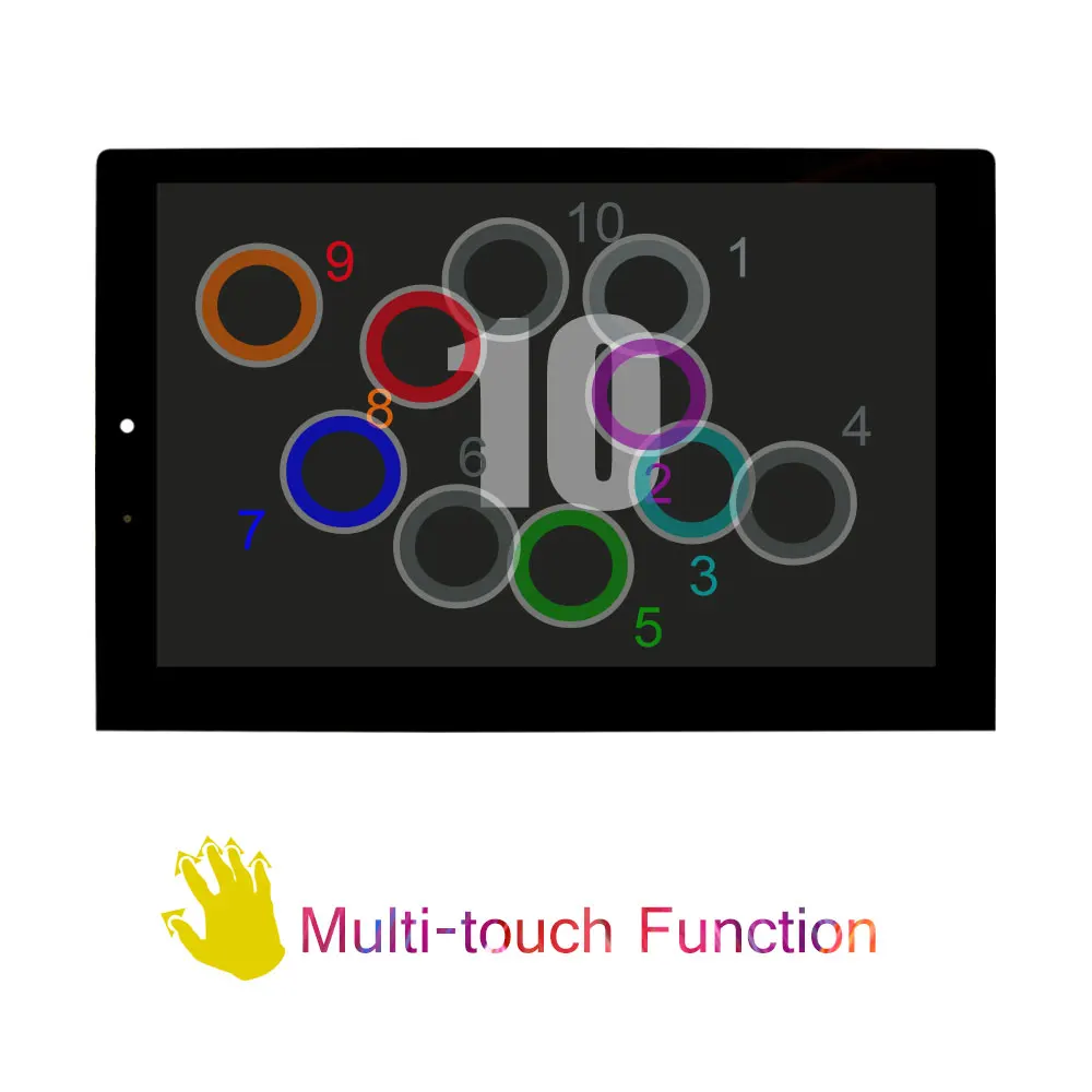 Для нового Lenovo Yoga Tablet 2 1050 1050F 1050L MCF-101-1647-01-V4 Замена ЖК-дисплей с сенсорным экраном в