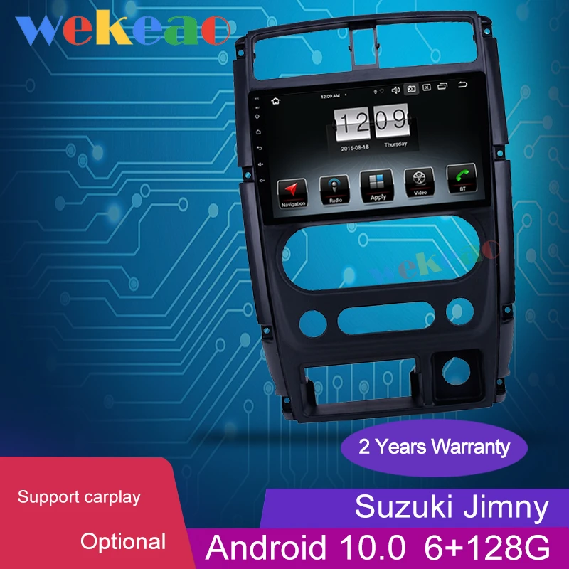 Автомагнитола Wekeao 9 &quot1 Din Android 0 для Suzuki Jimny автомобильный Dvd-плеер с GPS-навигацией