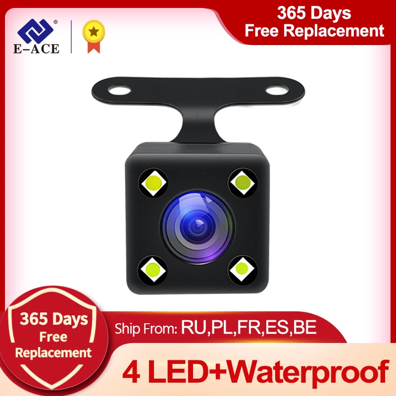 Фотокамера заднего вида 4 светодиода ночное видение | Автомобили и мотоциклы