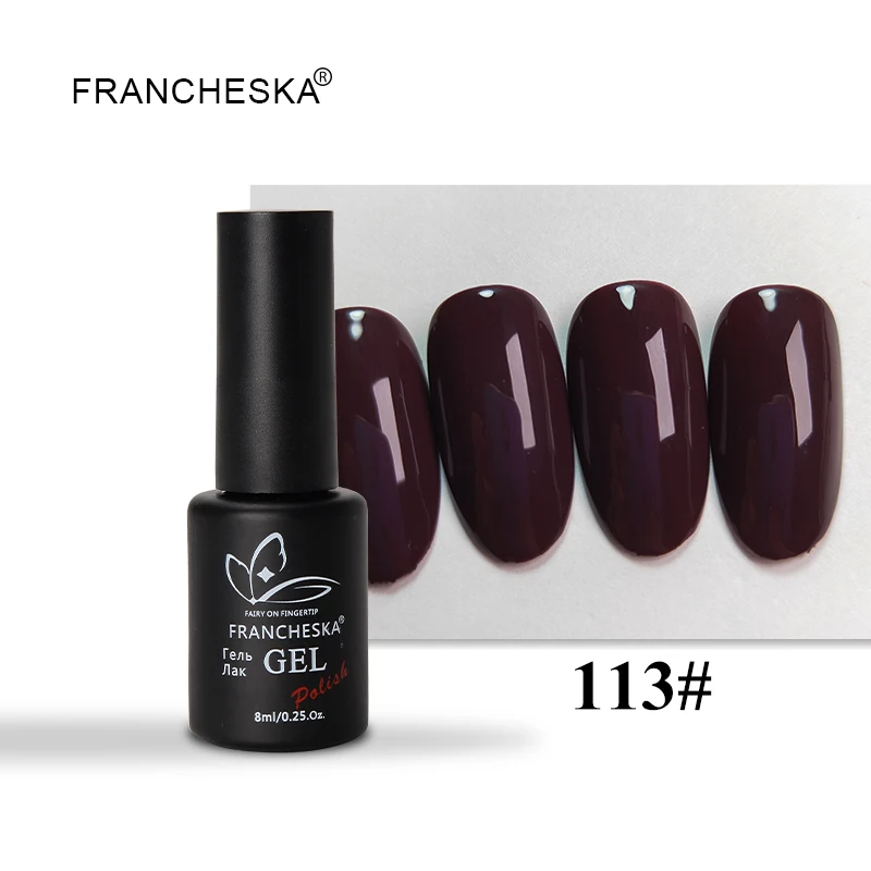 Color UV gel 113 Francheska резиновое Базовое покрытие верхнее покрытие базовый топ набор oje Унас гель лак nagels spulletjes дизайн ногтей lakiery hybrydowe гель лак - Цвет: Color UV gel 113