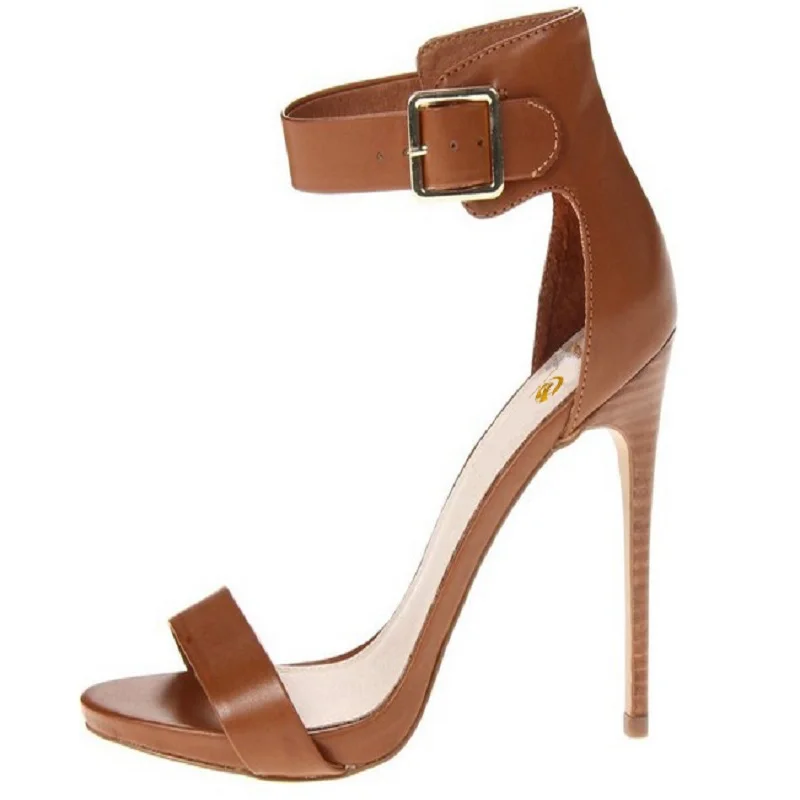 Женские босоножки с открытым носком на тонком каблуке размеры 4 15|sandals black|women