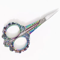 1pc7 815cm stainless steel retro scissors shear for makeupfabricnailssewing trimmer scissor cuticle handicraft tool 50