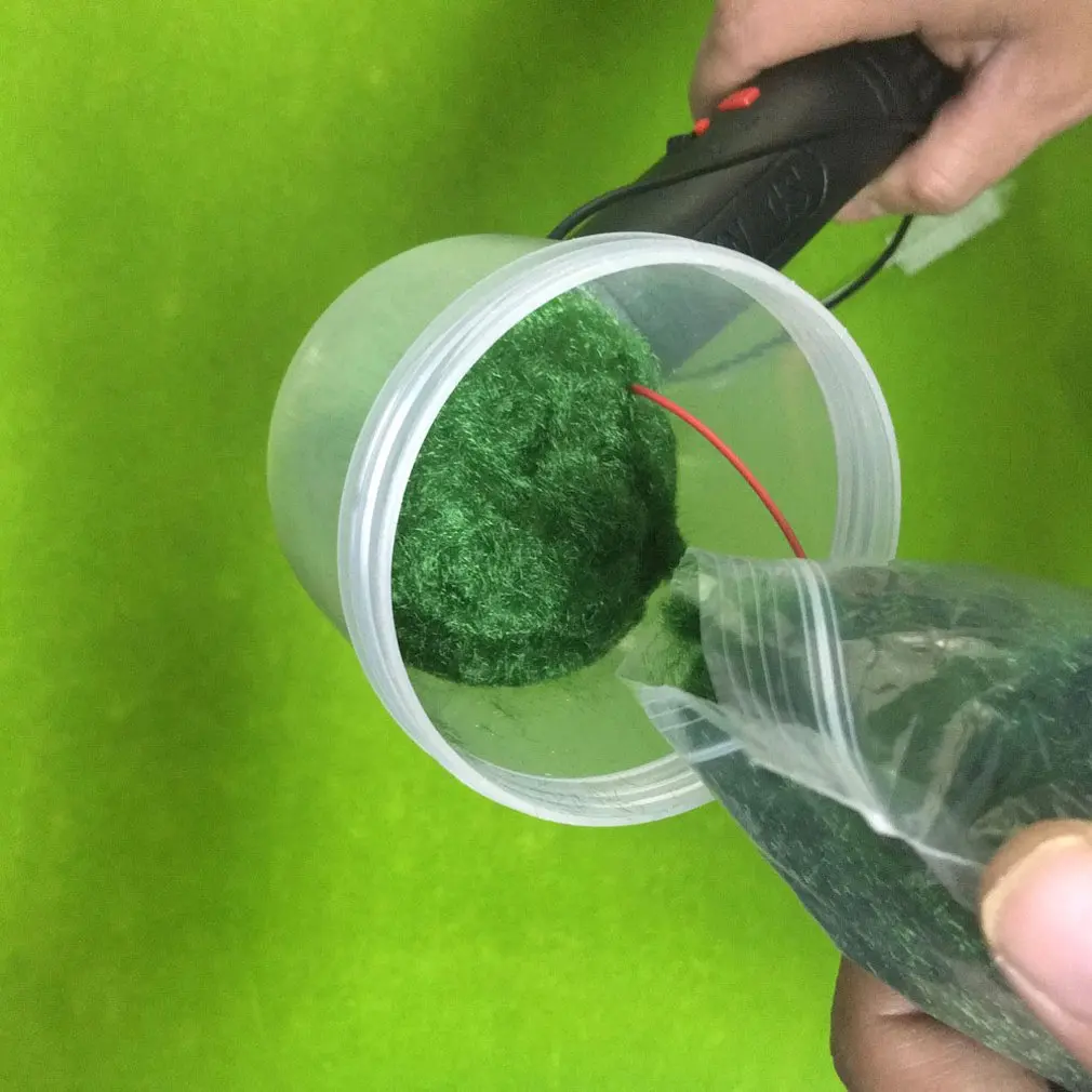 Construction Sand Table Model Tool Electrostatic Grass Planter Crafts Flocking Machine Battery Version | Дом и сад