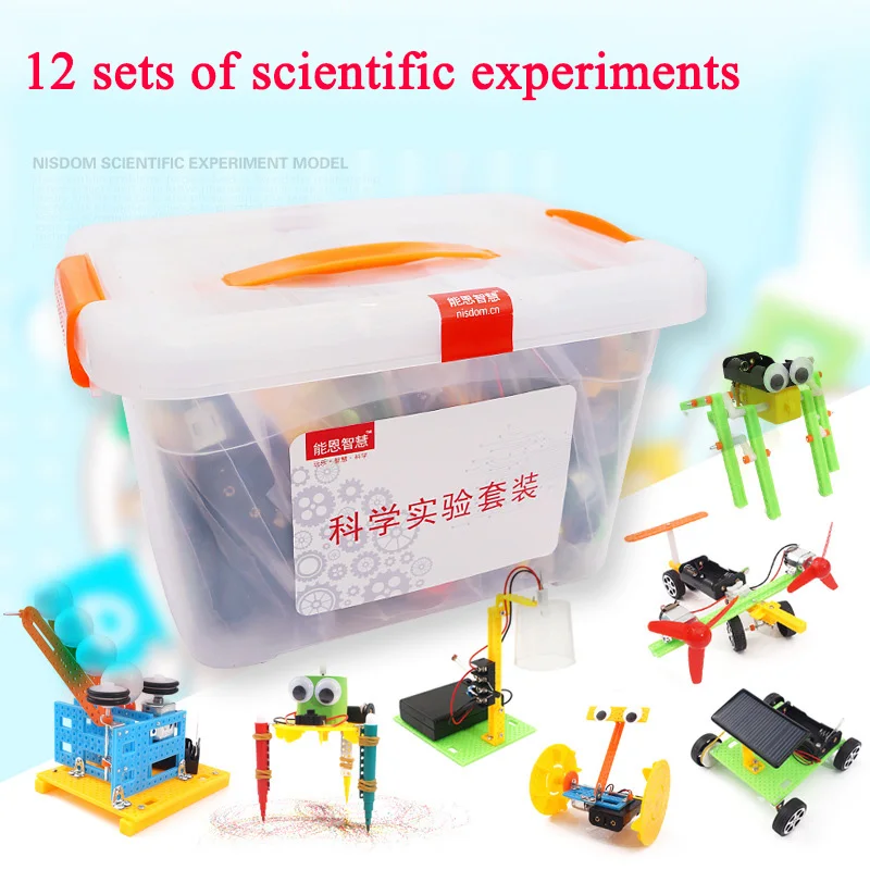 

Science and Technology Production DIY Science Experiment Set Pupils Puzzle Assembling Building Block Toys STEM Education Toys