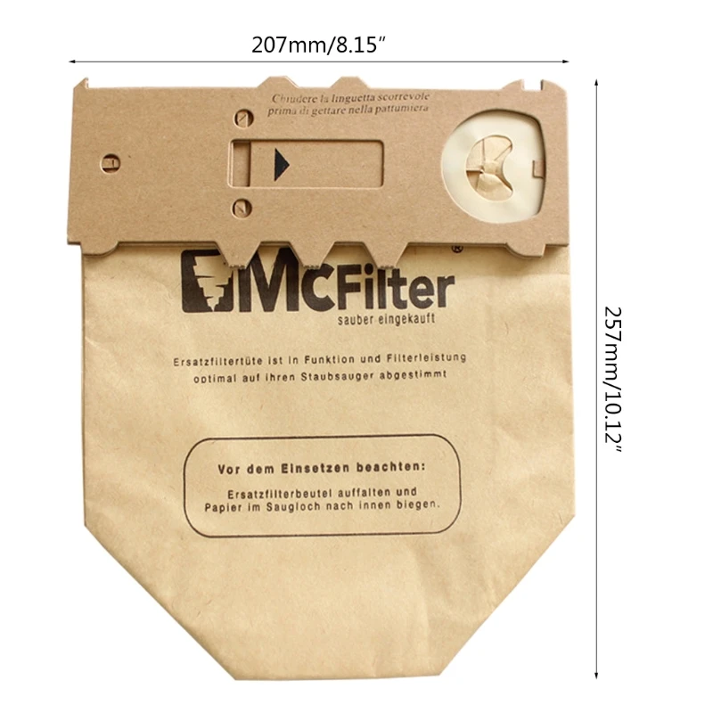 

Replacement Dust Paper Bags Dust Collector Paper Bag for VORWERK VK130 VK131 FP130 Vacuum Cleaner Dust Bags