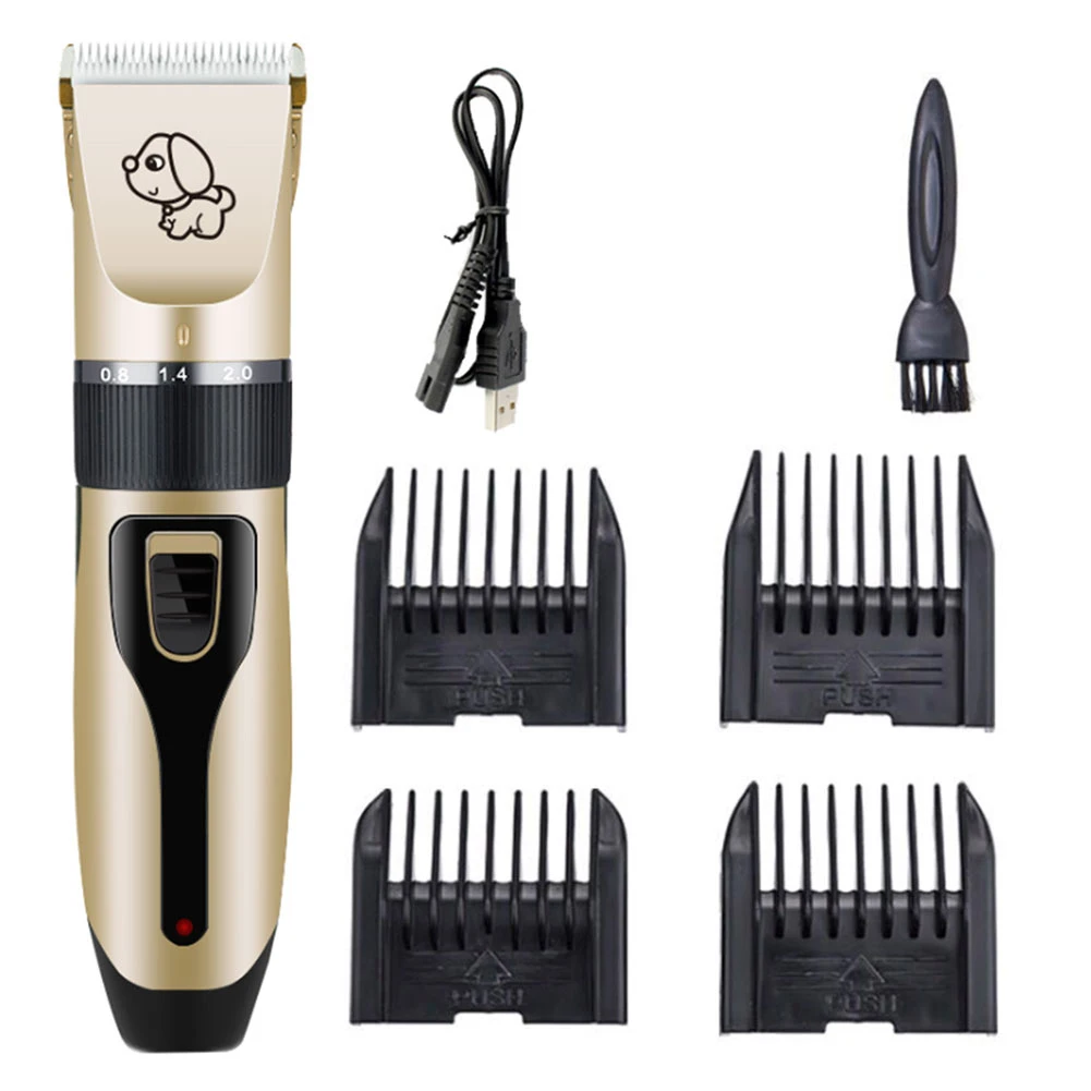 

Rechargeable Dog Hair Trimmer Low-Noise Dog Clippers Electrical Clipper Shaver Set Pet Grooming Kit Pets Haircut Machine