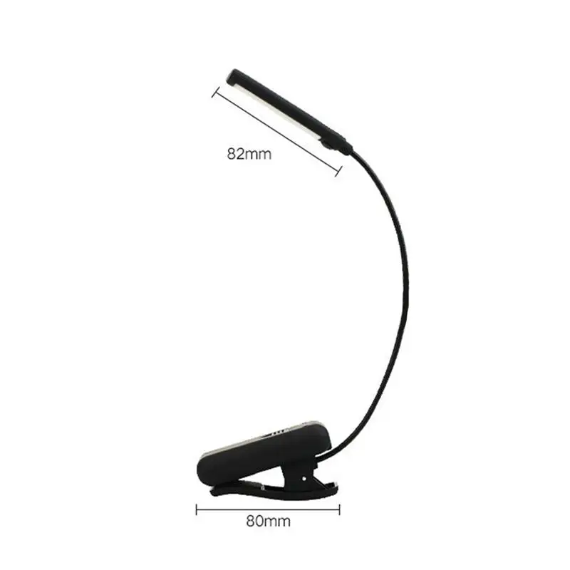 

LED Flexible Clip lamp Table Lamp USB Rechargeable Reading Desk Lamp Portable Table Lights Student Dormitory Eye Protection