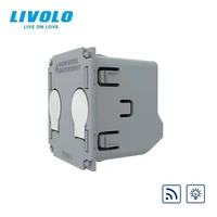 livolo diy eu standard switch vl c702dr smart switch without glass panel ac 220250v remote dimmer wall light switch