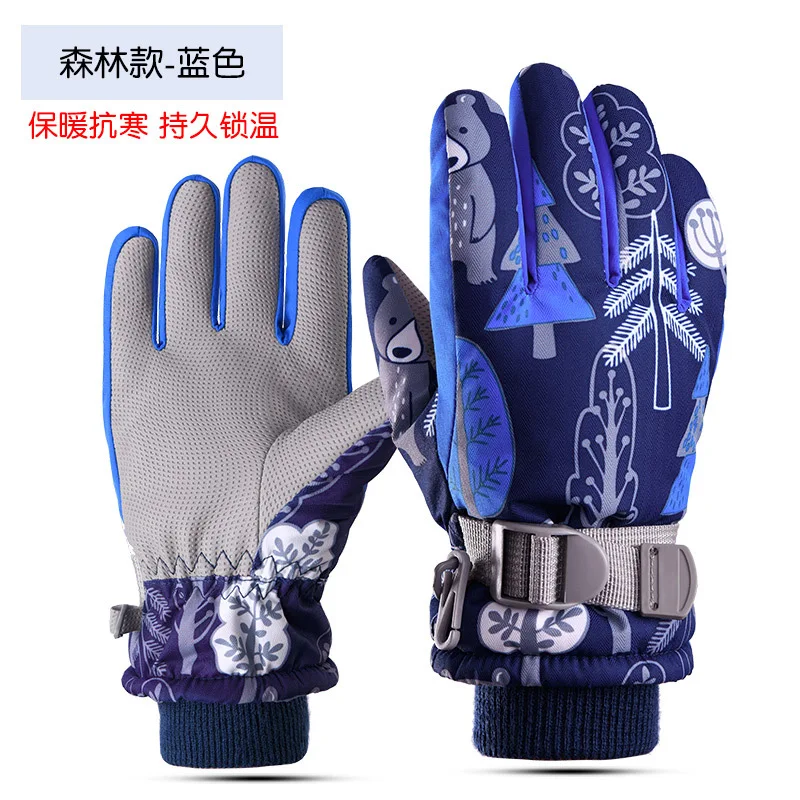 

Ski Gloves Boys and Girls Winter Cycling Cold Protection Water Proof Wind Resistance Keep Warm Thicken Mountaineering Gloves