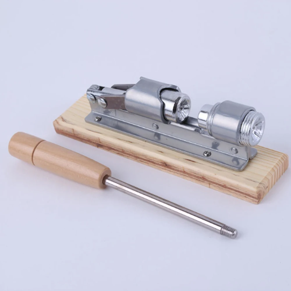 

Nut Cracker Aluminum Alloy With Wooden Handle Manual Nutcracker Nut Cracker Easy Opener Tools Cuisine Press Chopper