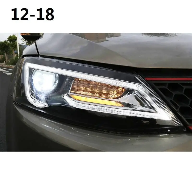 Автомобильные ходовые части Neblineros Para автомобильные Drl светодиодные фары автомобильные фары в сборе 12 13 14 15 16 17 для Volkswagen Sagitar